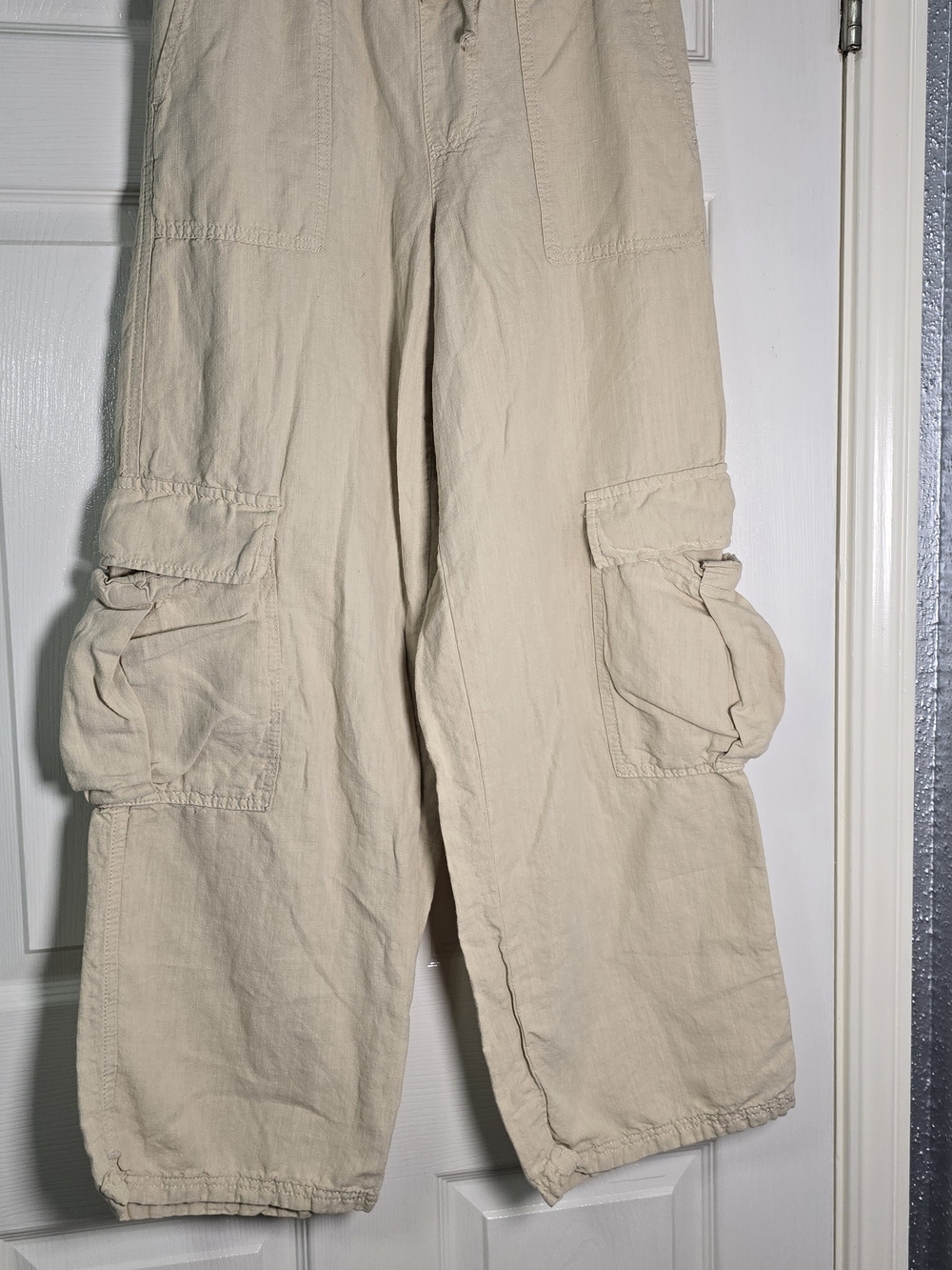 BDG Tan Cargo Pants with Utility Pockets